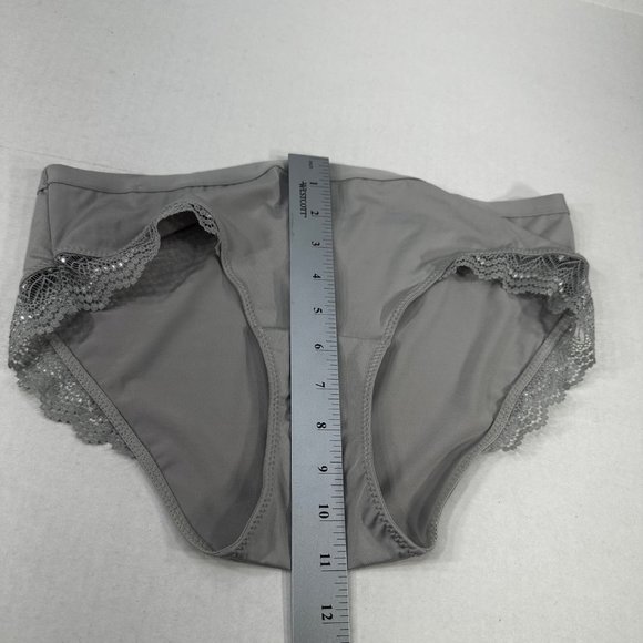 Sophie B Women's Sz XL Panty Brief Hi Cut Leg Lace Accent Gray New Without Tags - Picture 7 of 8